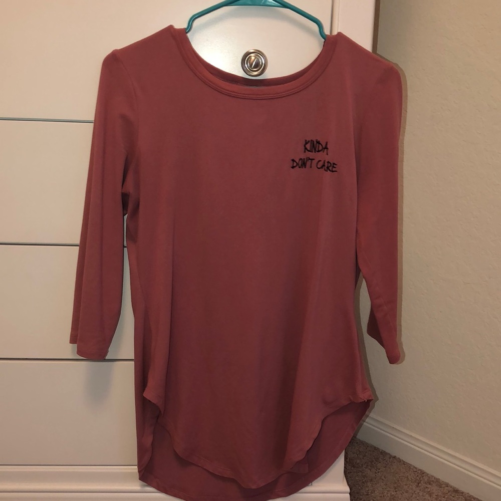 Kinda Don’t Care Mid Sleeve Shirt